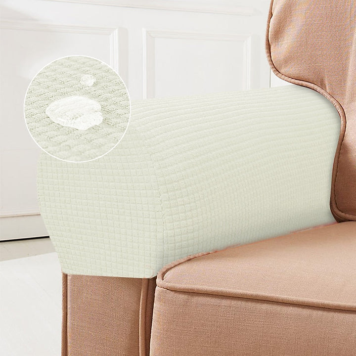 Kalsten | Stretch Armrest Covers – Spandex Covers for Chairs & Armchairs, Set of 2, Bordeaux