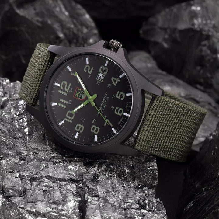 Tactical Men's Watch AdventureTime – Waterproof and Shock Resistant with LED | Kalsten