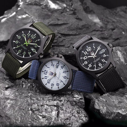 Skanto | ShadowGuard™ | Luminous Military Watch with Tactical Features | Waterproof, Shockproof, Ideal for Outdoor Adventures & Survival