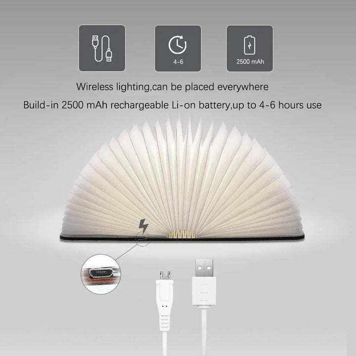 Foldable LED Book Table Lamp Kalsten