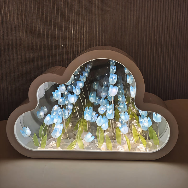LED Table Lamp Floral Infinity Mirror Light | Kalsten