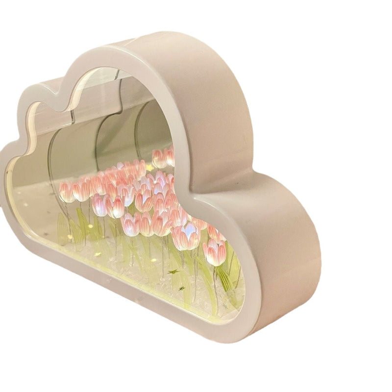 LED Table Lamp Floral Infinity Mirror Light | Kalsten