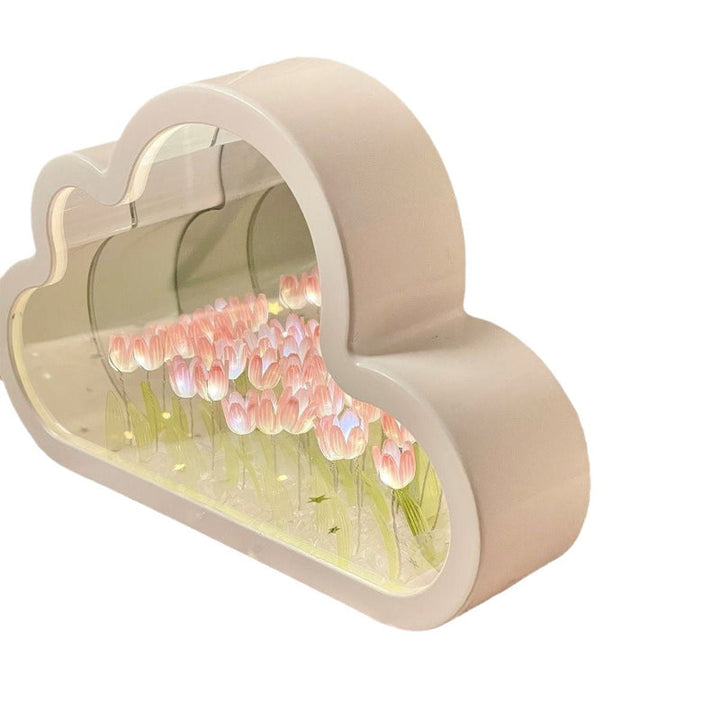 LED Table Lamp Floral Infinity Mirror Light | Kalsten