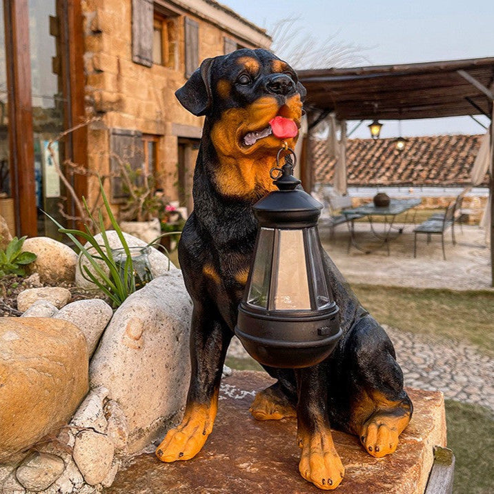 Kalsten | Solar Garden Dog Statue Light