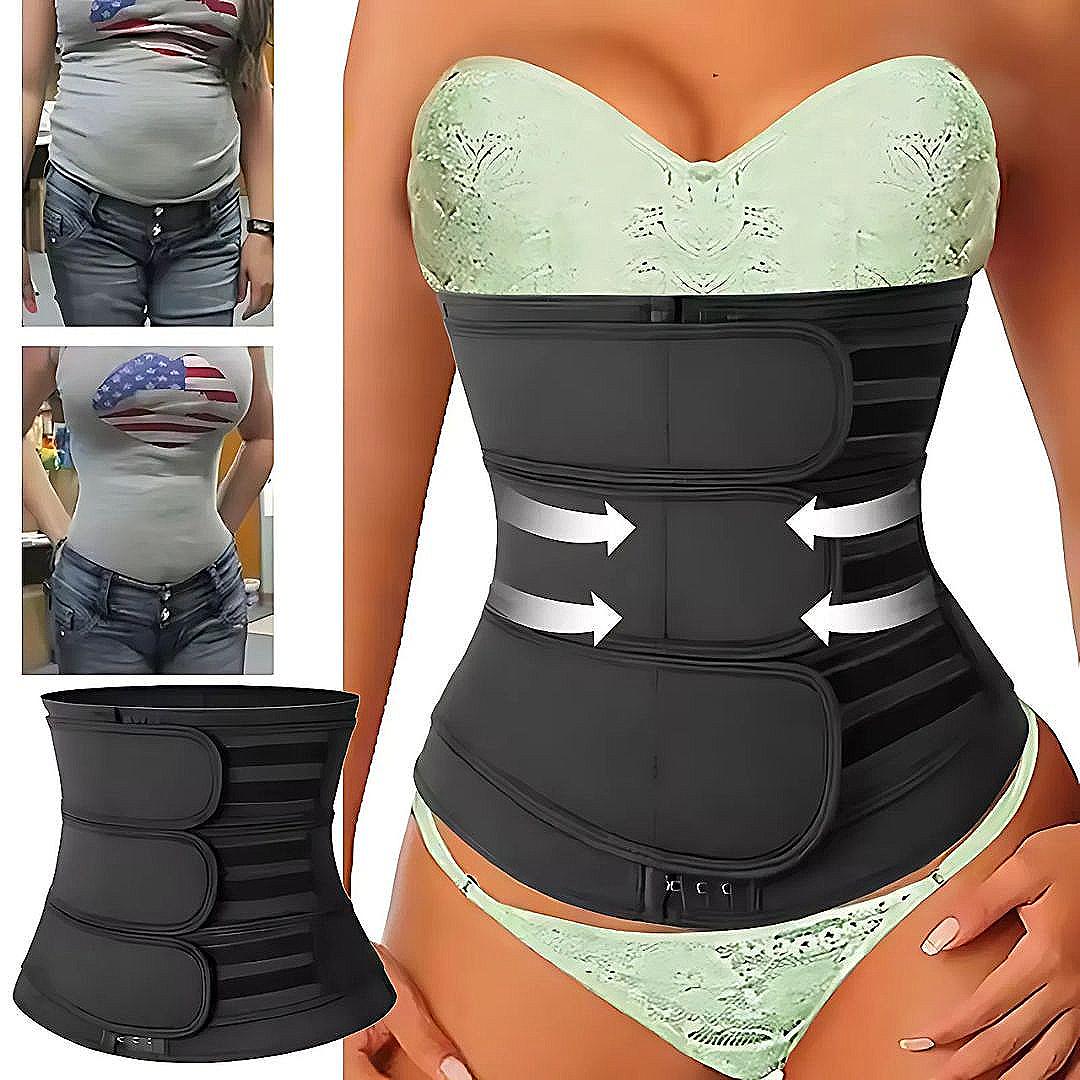 ThermoCore | Waist Trainer Belt – Triple Compression – Breathable Neoprene Fit – Post‑Workout & Postpartum Use Kalsten