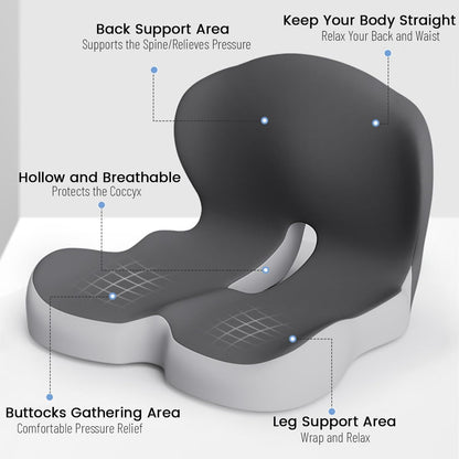 Skanto | BODYFORM PAD – Ergonomic Memory Foam Seat Cushion for Everyday Comfort
