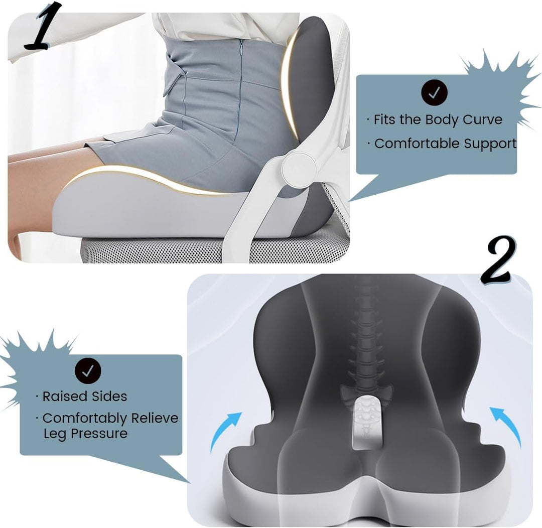 Kalsten | BODYFORM PAD – Ergonomic Memory Foam Seat Cushion for Everyday Comfort