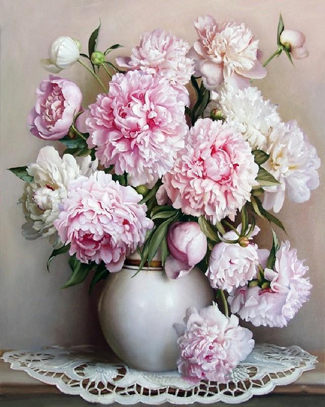 European Flowers - Van-Go Paint-By-Number Kit | Kalsten