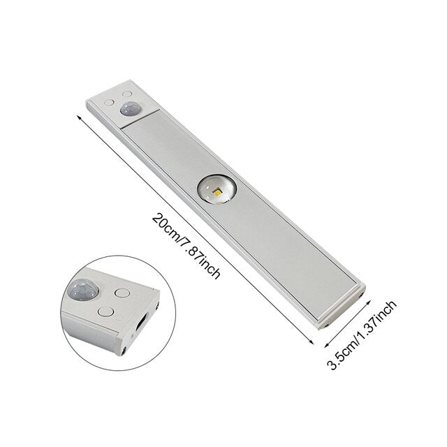 Wireless Motion Sensor LED Light – Rechargeable and easy to install | Brehn