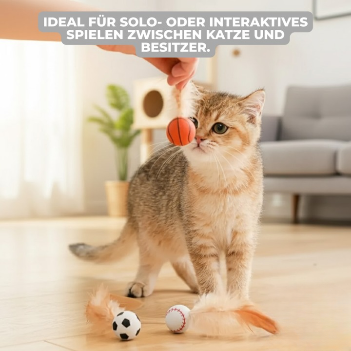 FetherSprint — Unleash the wild hunter in your cat with silent play fun! | Kalsten
