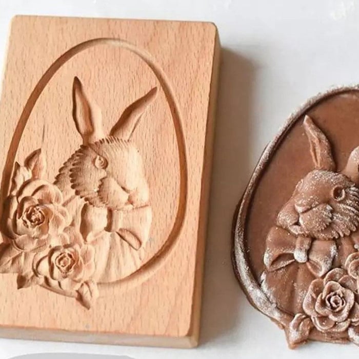 Kalsten | Wooden Cookie Mold Set | Engraved Pastry Stamps | Gingerbread & Biscuit Press