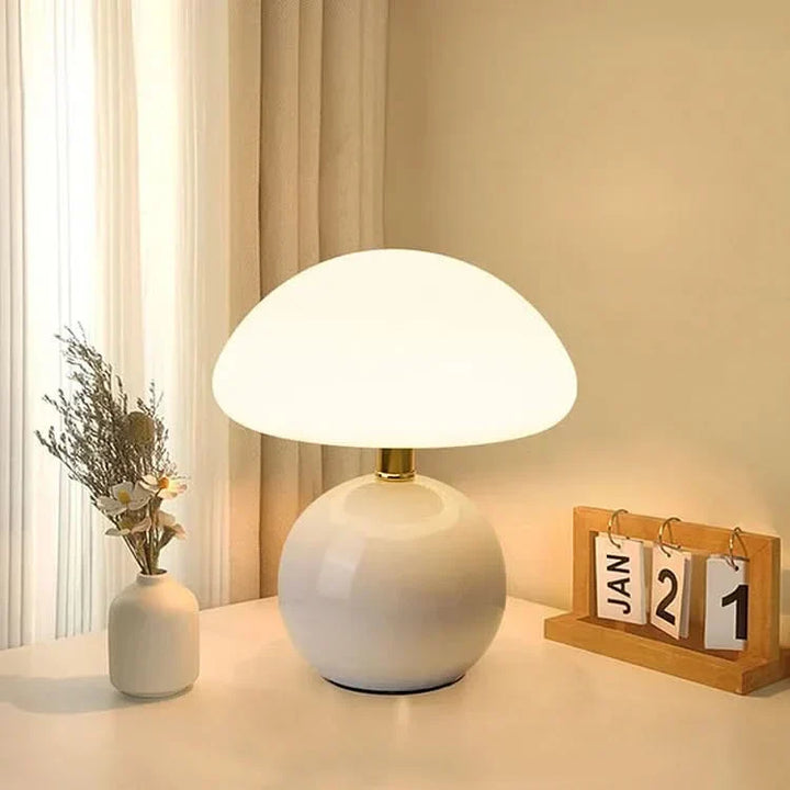 Blush Cloud Ceramic LED Table Lamp | Kalsten