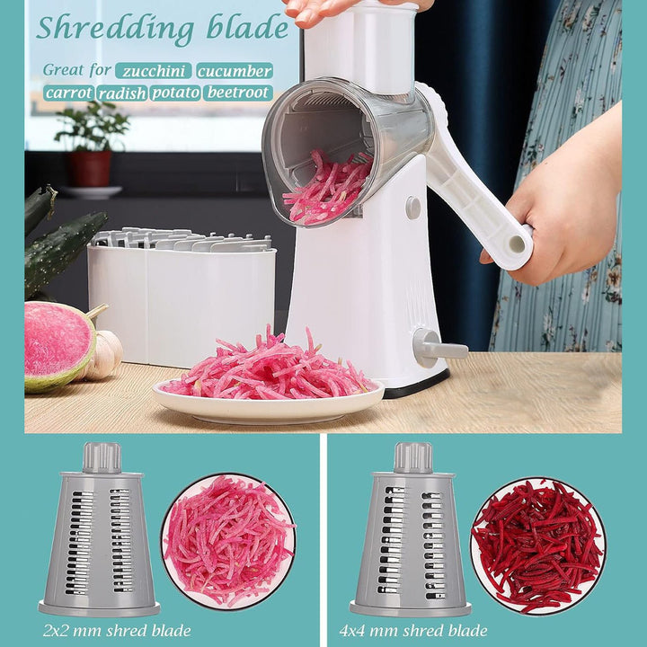 5-in-1 Rotating Cheese Slicer and Grater | Kalsten