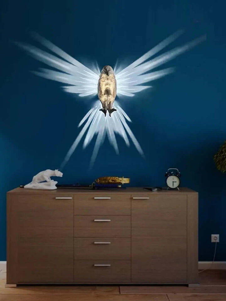 Modern Creative Bird Wall Lamp Owl Eagle Shape Projector Atmosphere Sconce Light 3D Print Body Animal Lighting Lustre Home Decor | Kalsten