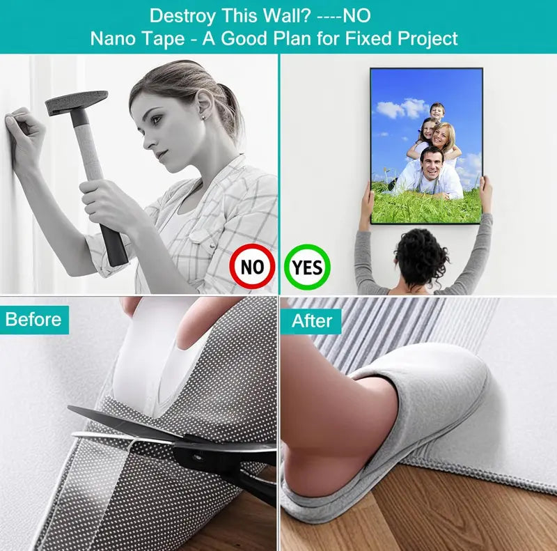 Nano double-sided adhesive tape for home & office | Kalsten