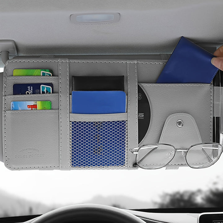 Sunscreen Organizer Car made of PU Leather | Kalsten