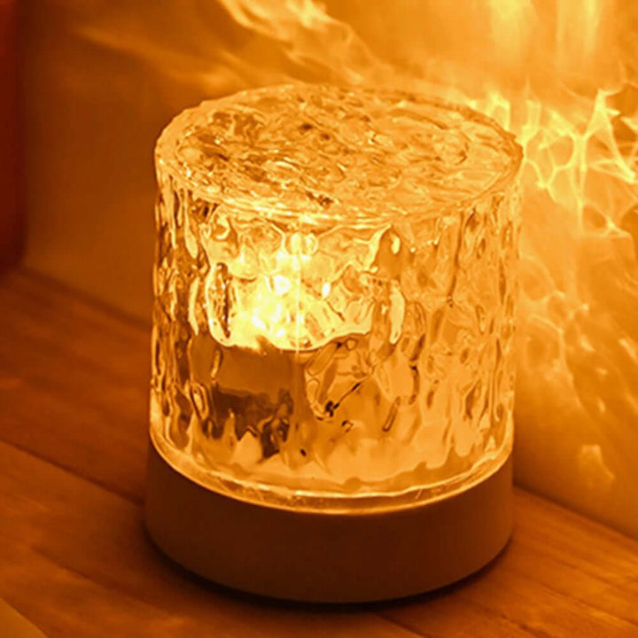 Crystal Lamp Water Ripple Projector Night Light Decoration Home Houses Bedroom Aesthetic Atmosphere Holiday Gift Sunset Lights Home Decor | Kalsten