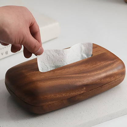 Walnut Wood Tissue Box – Elegant and functional | Stylish Home Accessory | Karnz