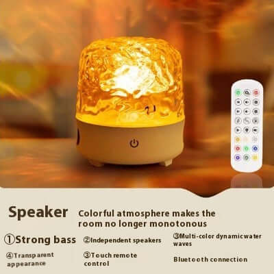 Bedroom Audio Water Ripple Ambience High-grade Starry Sky Projection Night Light | Kalsten