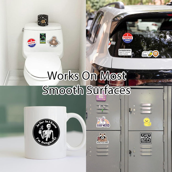 Kalsten | Set of 130 Funny Quote Stickers