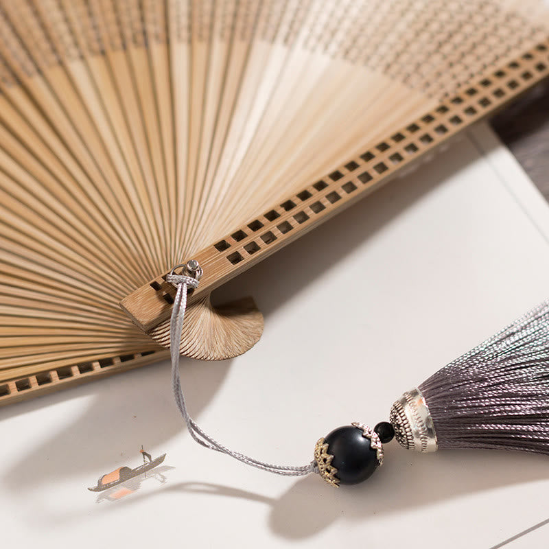 Kalsten | Hand fan made of bamboo silk