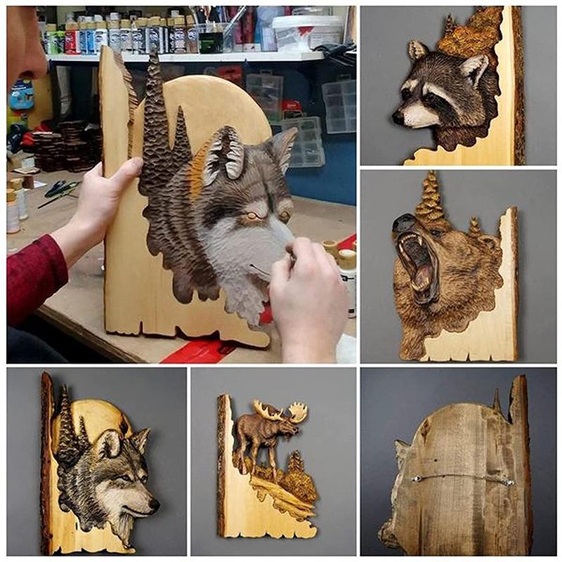 Frendorf | Animal Carving Craft Wall Decoration