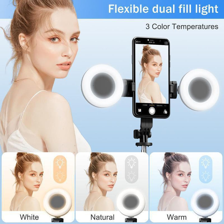 Kalsten | New 6 in 1 Selfie Stick With Fill Light