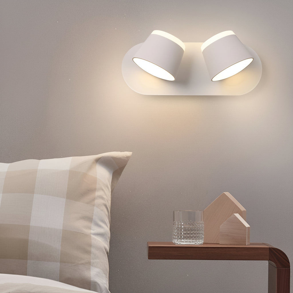 LED Wall Sconce – Adjustable Up Down Light Black Aluminum (13cm / 5in) | Kalsten
