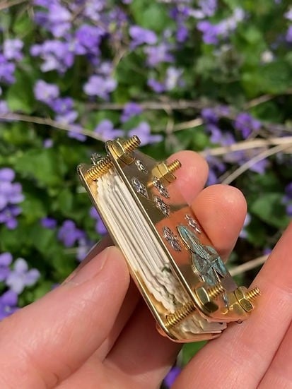 Kalsten | Mini Flower Press | Compact Botanical Keepsake Maker | Portable Craft Tool