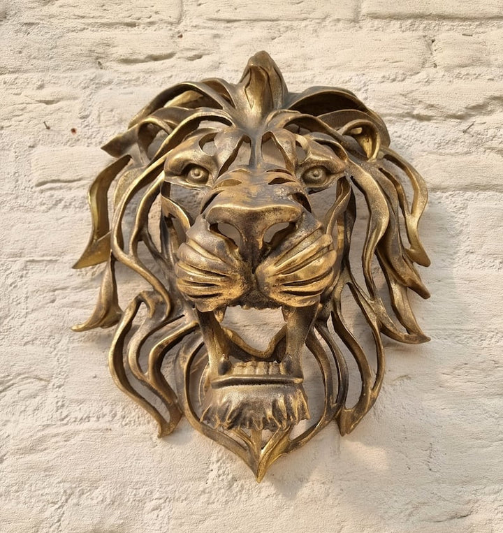 Kalsten | Rare Find-Large Lion Head Wall Mounted Art Sculpture
