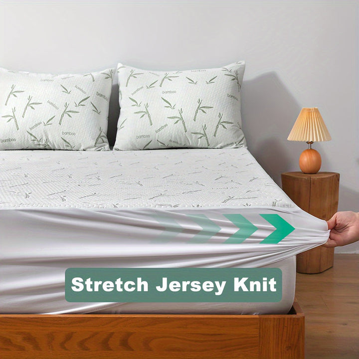 Bamboo Mattress Protector with Cooling 3D Air Layer | Kalsten