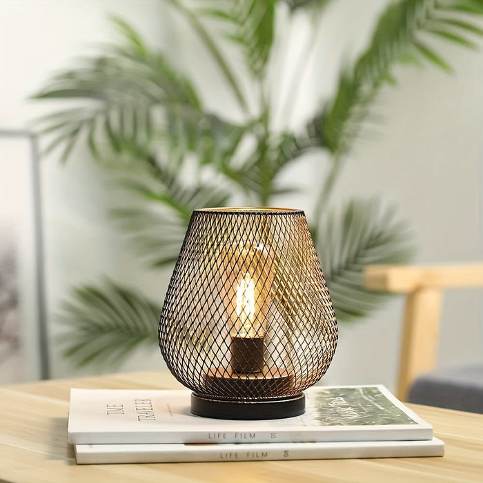 AuroraMesh Table Lamp Set – Industrial Style with Warm Ambient Lighting | Kalsten