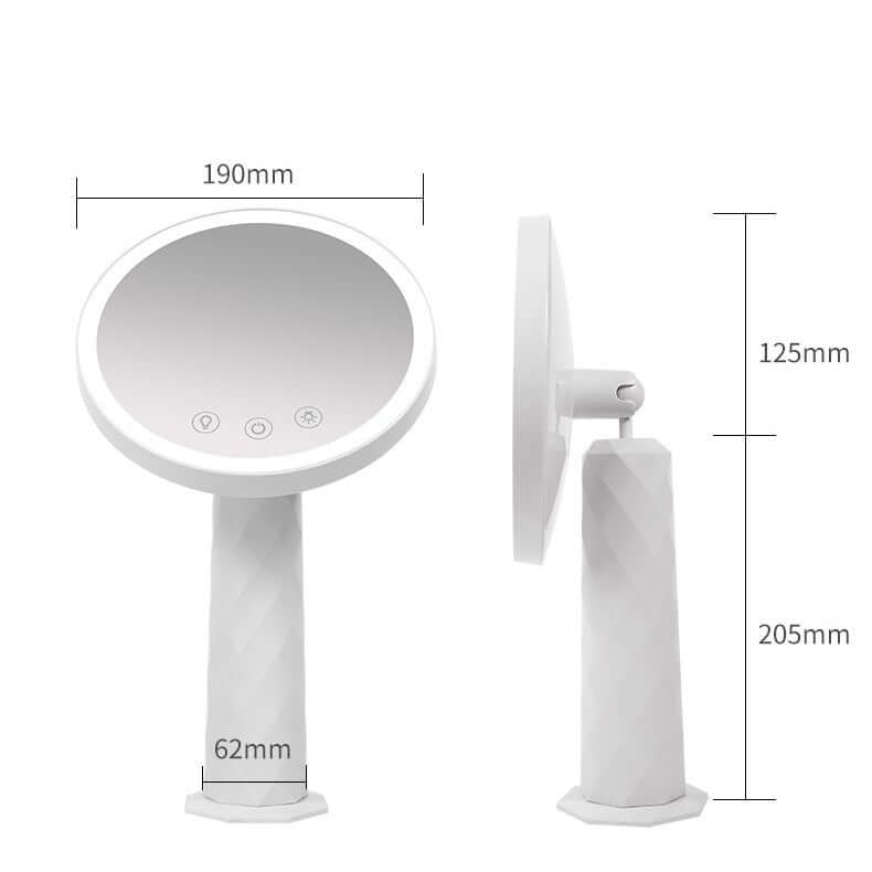 Makeup Mirror LED Desktop with Adjustable Light for Living Room, Bedroom, and Bathroom | Kalsten