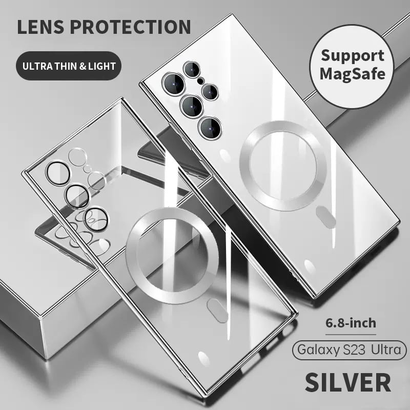 Kalsten | Transparent Luxury Coating Magnetic Cover for Samsung