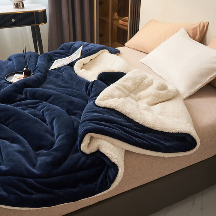 Double-Sided Velvet Cube Rug – Thick & Soft