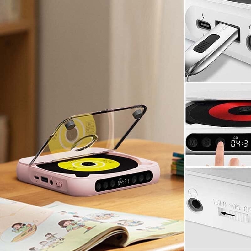 Noxord | Portable Bluetooth-compatible CD Player