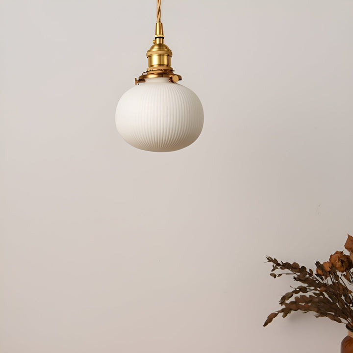 AmberZen Light – Vintage Ceramic Glass Pendant Light | Kalsten