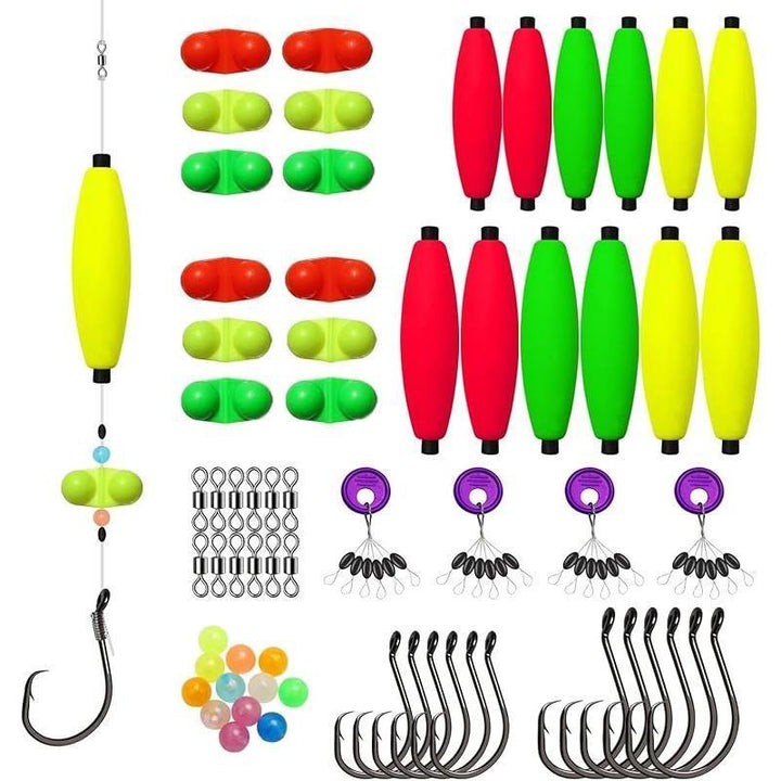 Kalsten | Pre-Rigged Catfish Float Rigs with Rattle Beads