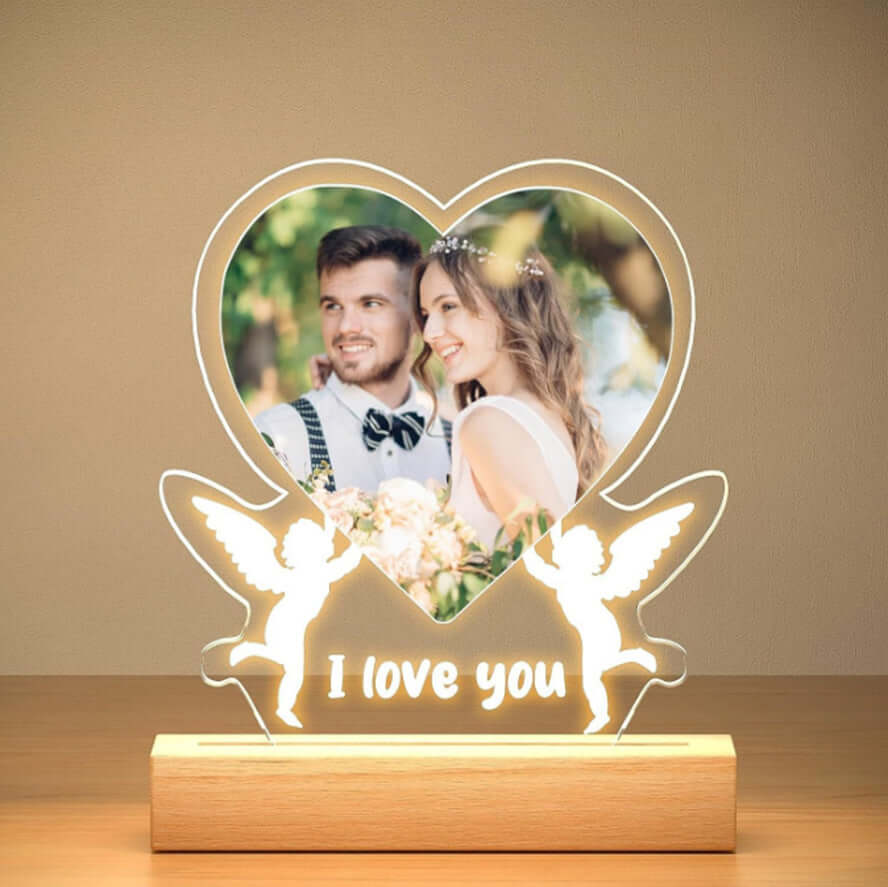 Valentine's Day Night Light Acrylic Color Printing Photo Personalized Ornament | Kalsten
