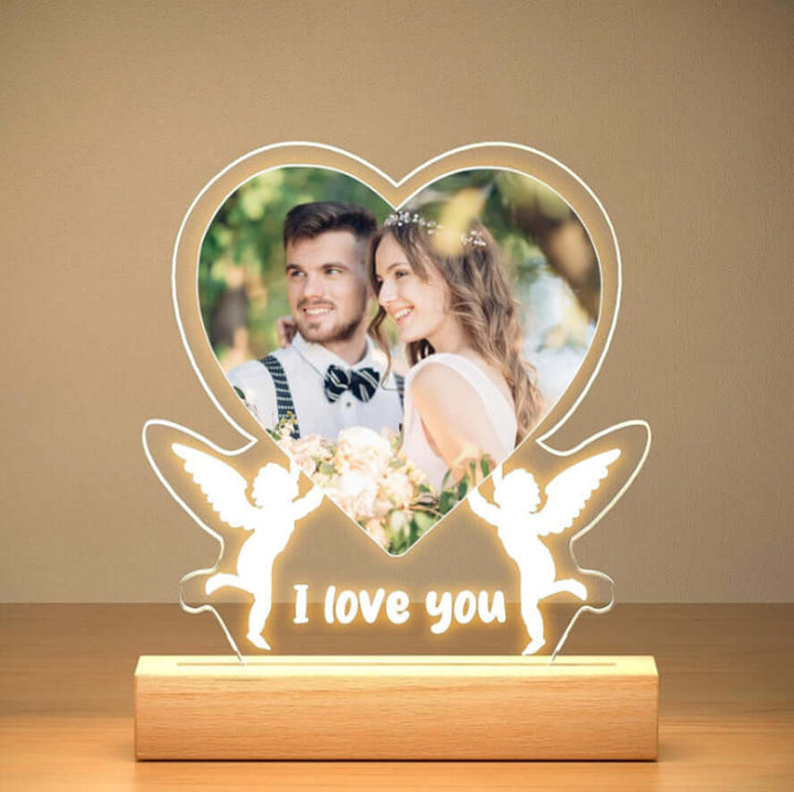 Valentine's Day Night Light Acrylic Color Printing Photo Personalized Ornament | Kalsten