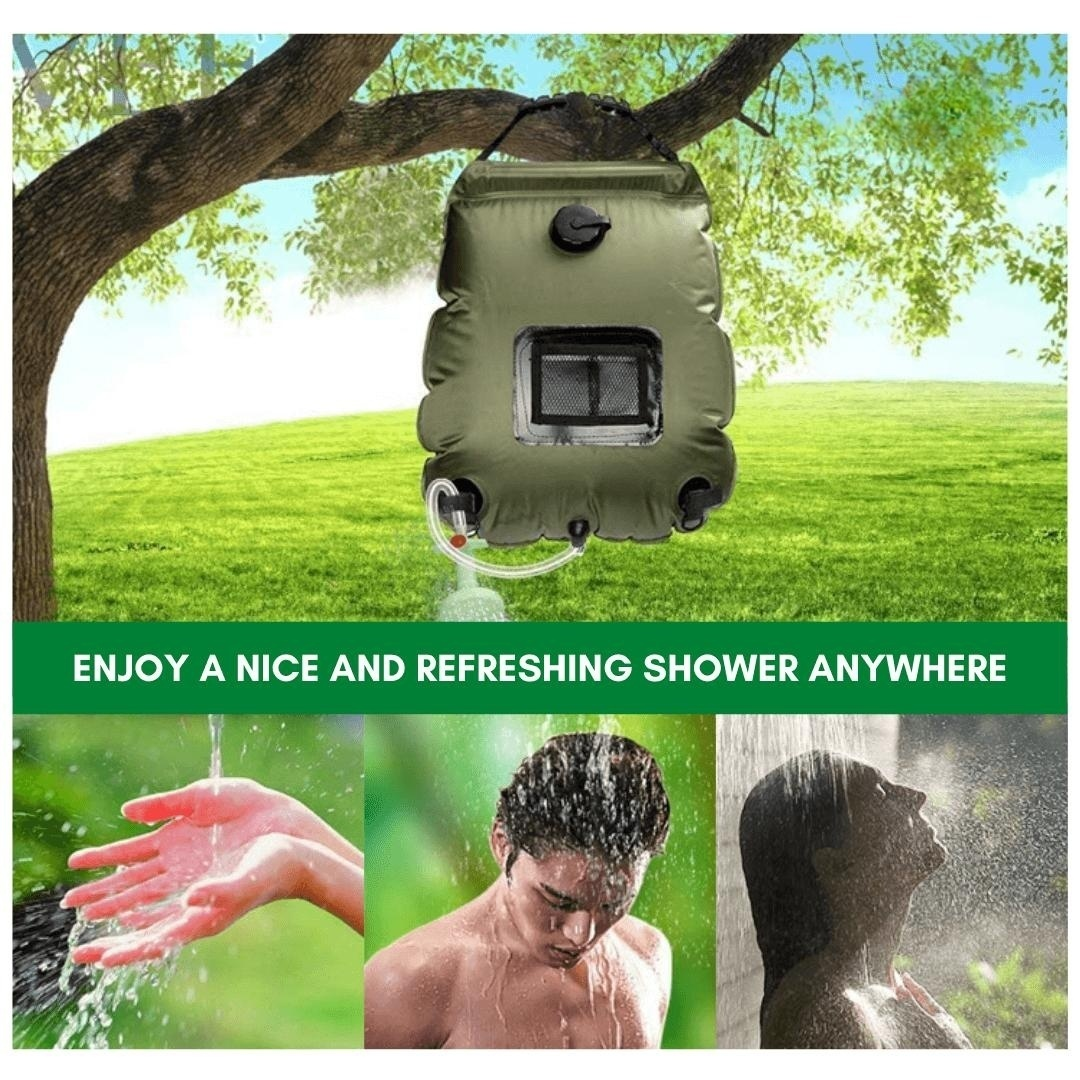 SolarFlow Portable Shower — Experience warm freedom and freshness wherever adventure calls | Kalsten