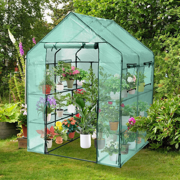 Greenhouse Film Greenhouse with Shelves | Kalsten