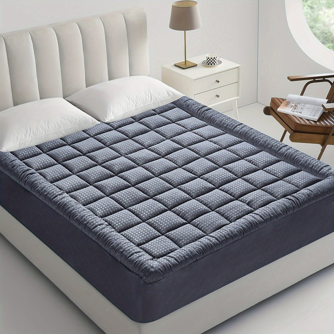 Ultimate Cooling Mattress Pad – Premium Quilted Pillow Top, Luxuriously Fluffy and Ultra-Breathable with Secure 14-18 Deep Pocket Cover – Enhanced Sleep Comfort, 1pc | Kalsten