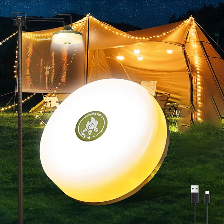Camping lamp with 10m RGB light chain — Your magical light source for unforgettable outdoor experiences | Kalsten