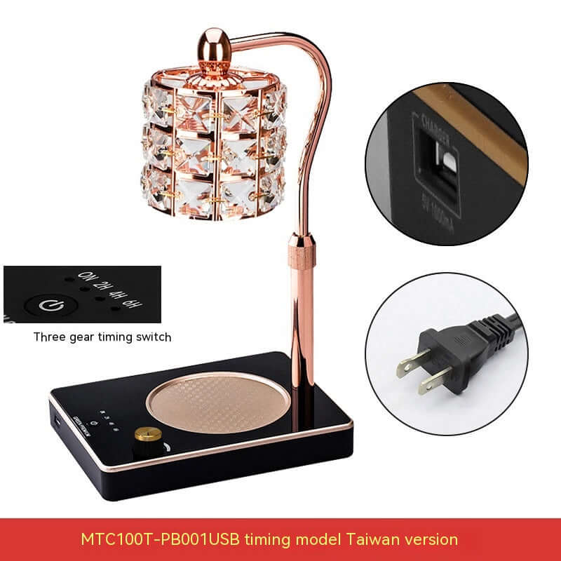 Korean-style Aromatherapy Wax Melting Lamp Adjustable Up And Down | Kalsten