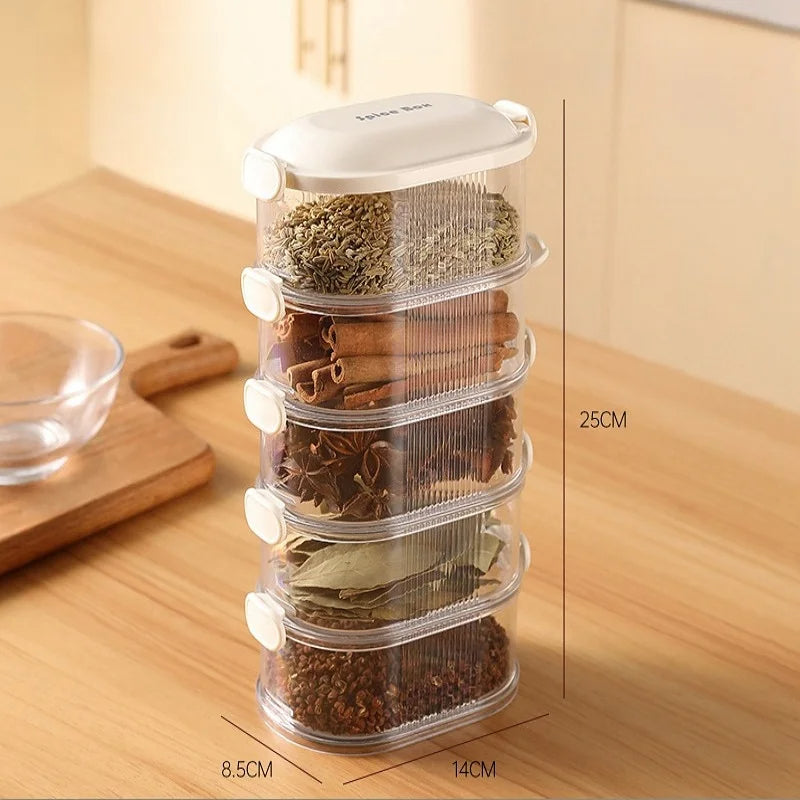Spice box set stackable with lid | Kalsten