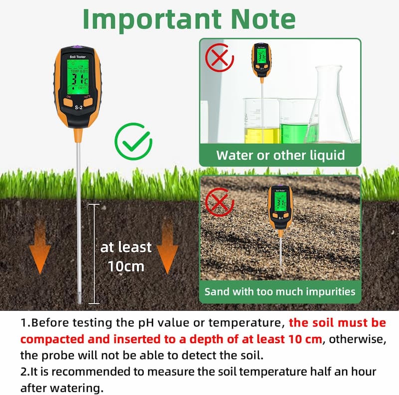 SmartGrow™ 4-in-1 Soil Meter for Plants | Kalsten