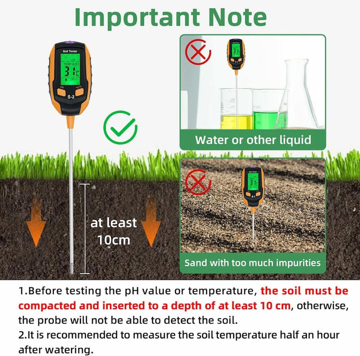 SmartGrow™ 4-in-1 Soil Meter for Plants | Kalsten