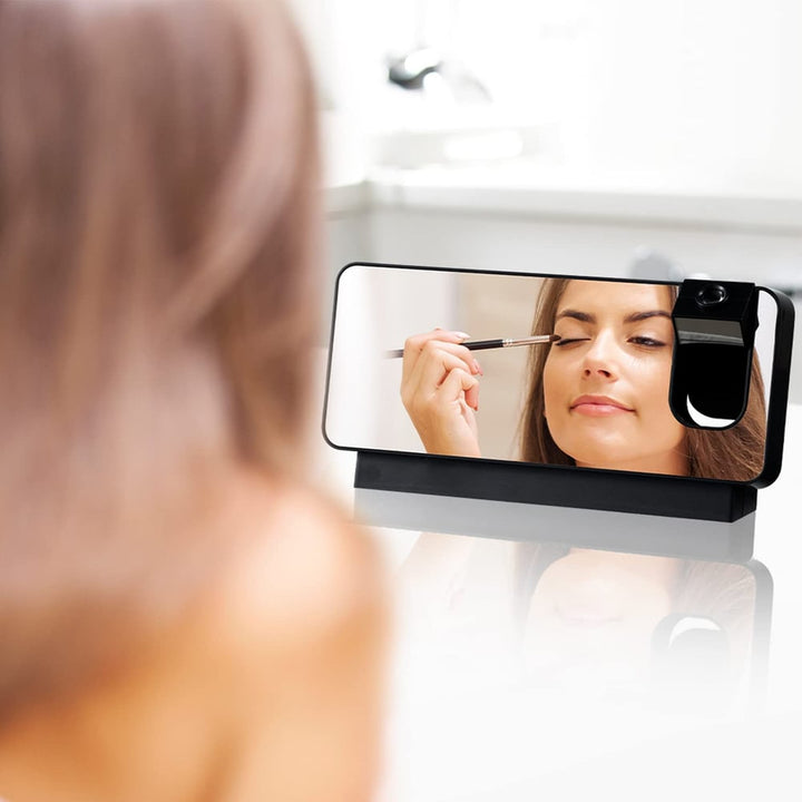 Kalsten | Projection Alarm Clock | LED Display with Mirror Surface | Dual Alarms & Temperature | 19cm