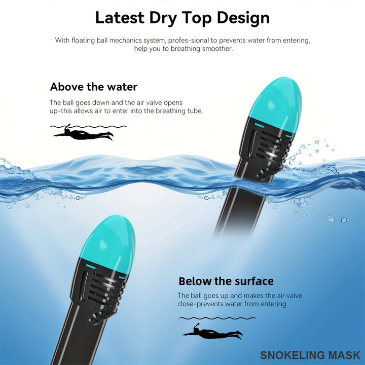 Full-face snorkel mask with 180° visibility | Kalsten